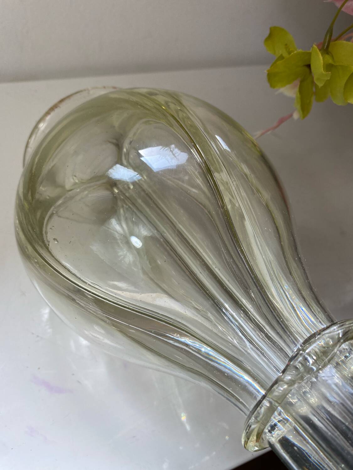 Antique four-chamber liqueur decanter