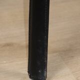 Fauteuil vintage en cuir noir - Années 80