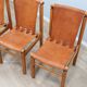 Set of 4 Ilmari Tapiovaara for La Permanente walnut & leather chairs 1960s