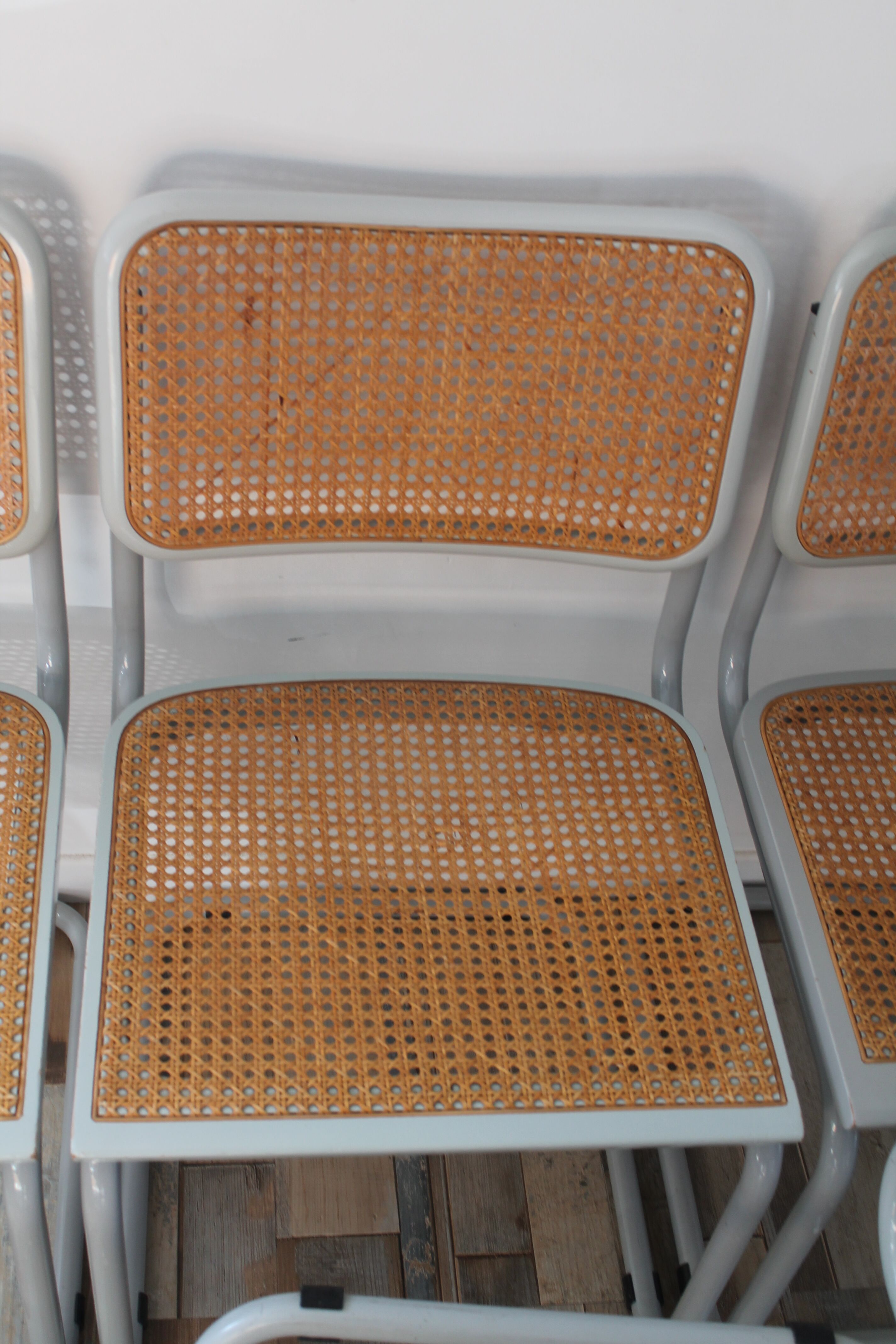 Lot 6 chairs Marcel Breuer Cesca B32