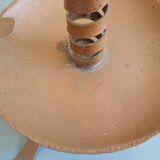 old pig tail rat cave copper candle holder