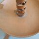 old pig tail rat cave copper candle holder