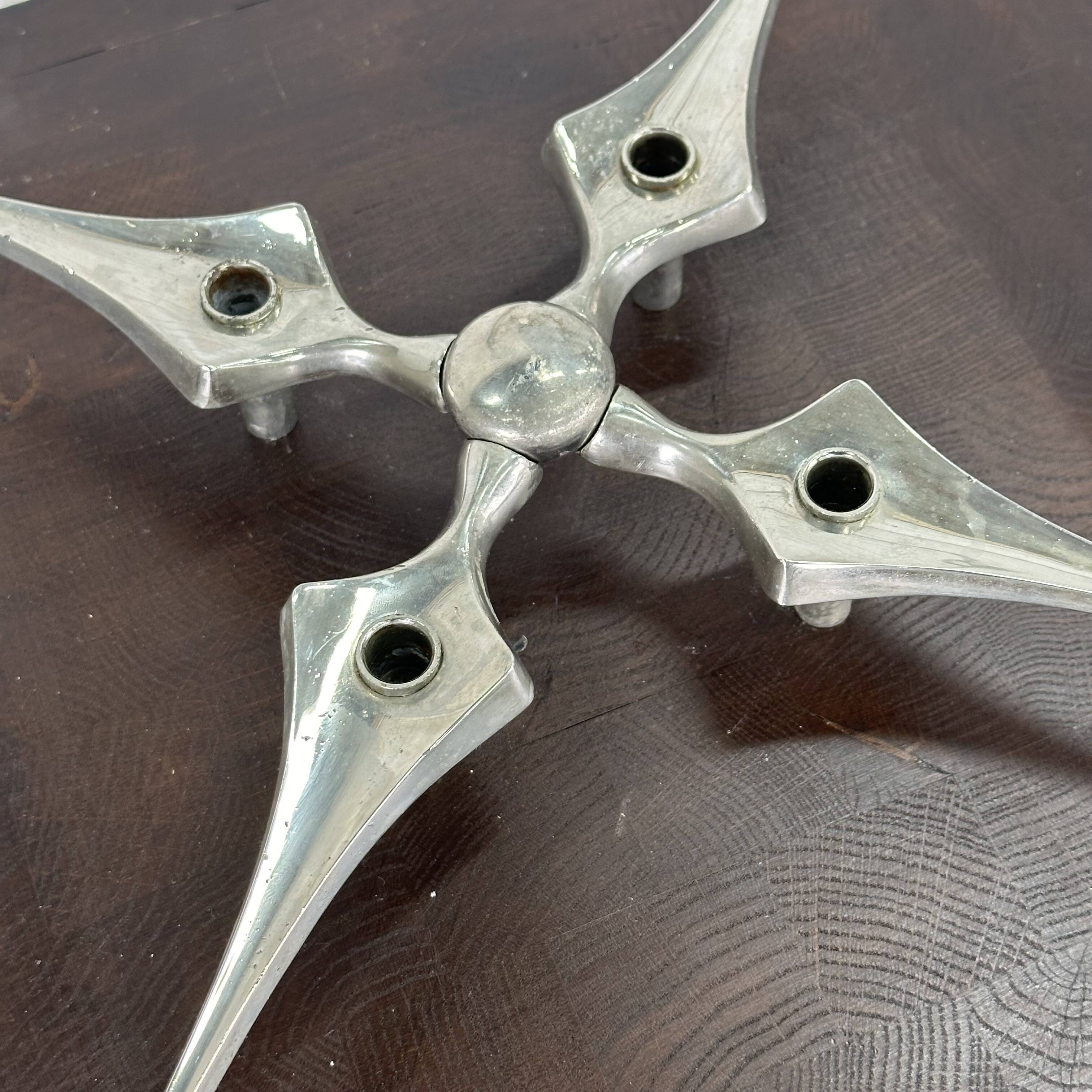 Nagel candle holder star by Fritz Nagel and Caesar Stoffi