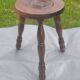 Wooden tripod stool H 44 cm