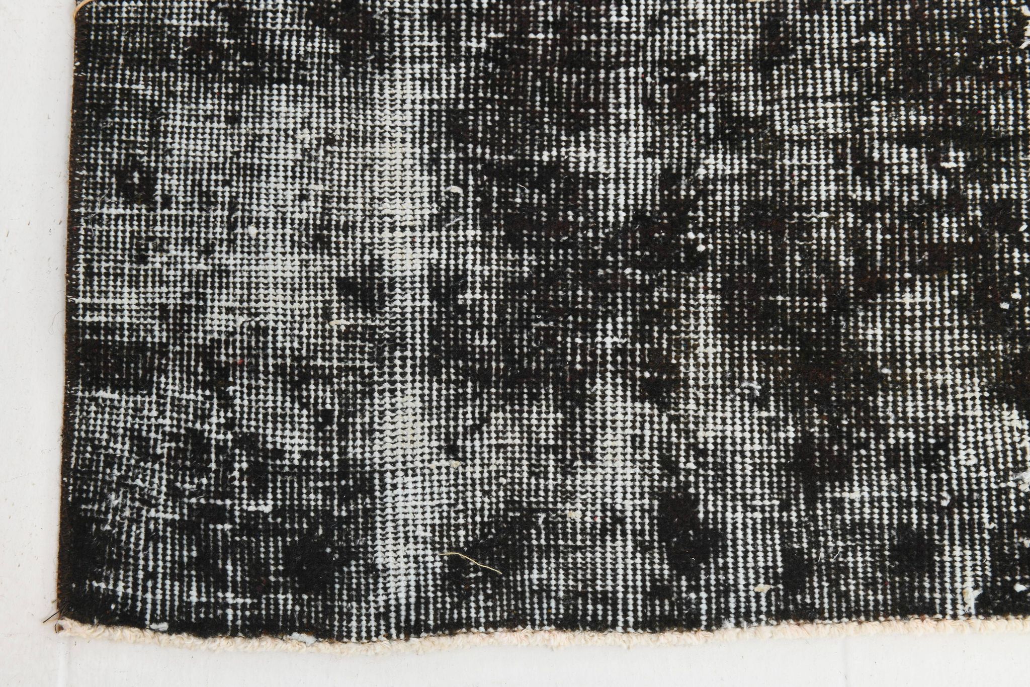 Black gray tones anatolian handmade vintage rug 260x158cm
