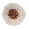 Juju hat beige outline white of 35 cm