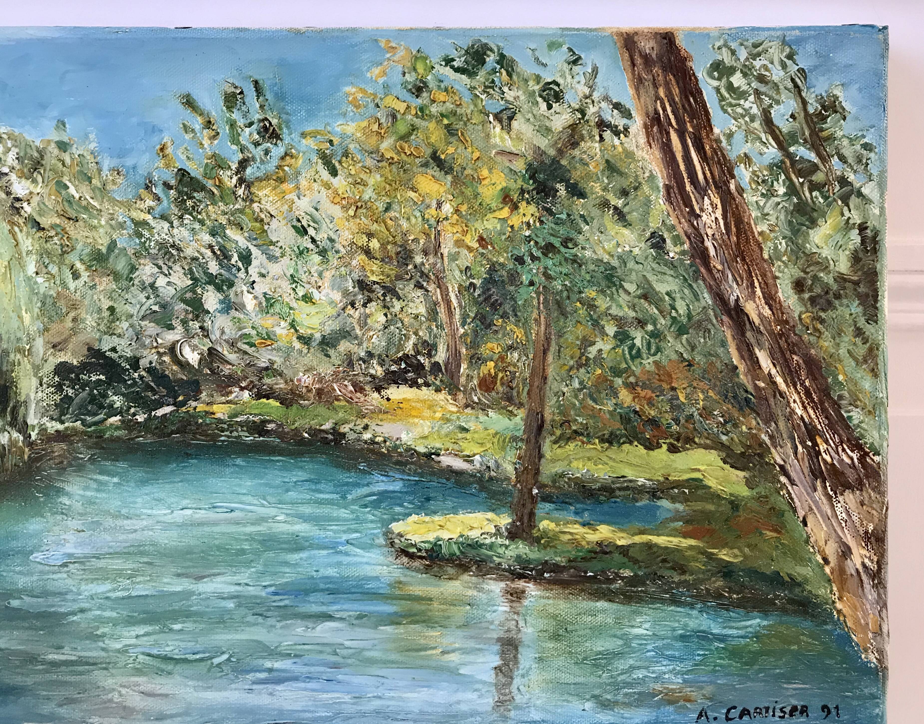 Painting, oil on canvas signed