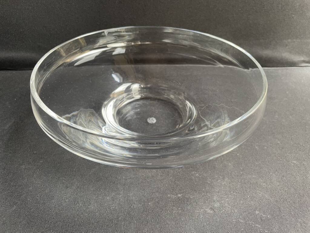 Plain crystal bowl stamped Baccarat Aubépine service – Georges Chevalier (1894-1987)