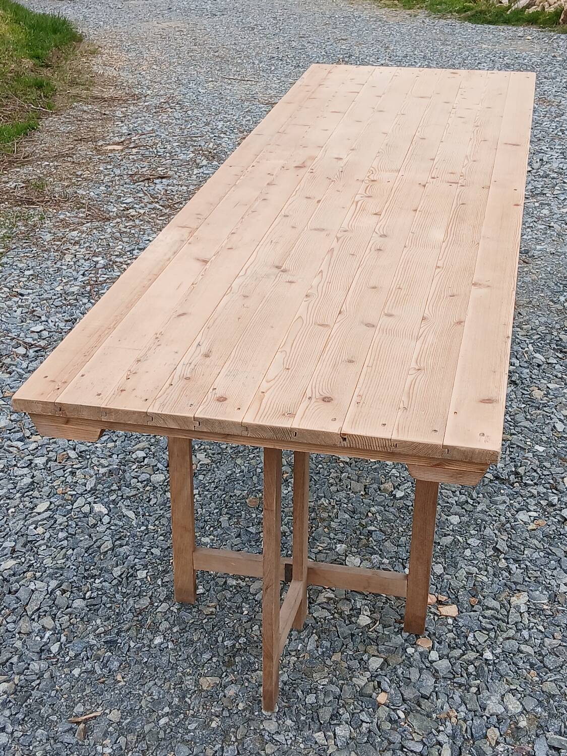 Table de ferme pliante 250 cm, 8/10 personnes
