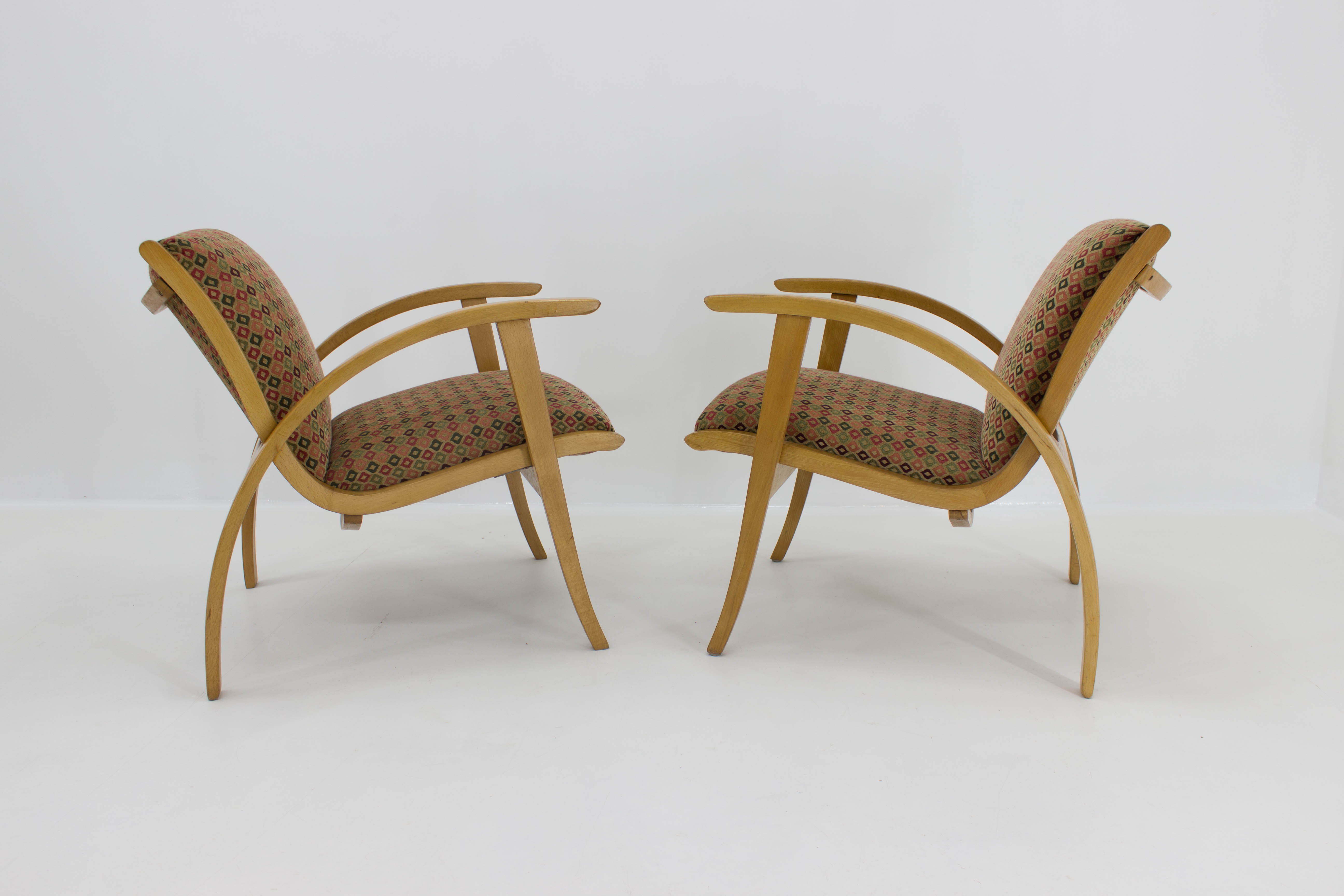 Mid-century armchairs, set of two, 1960
