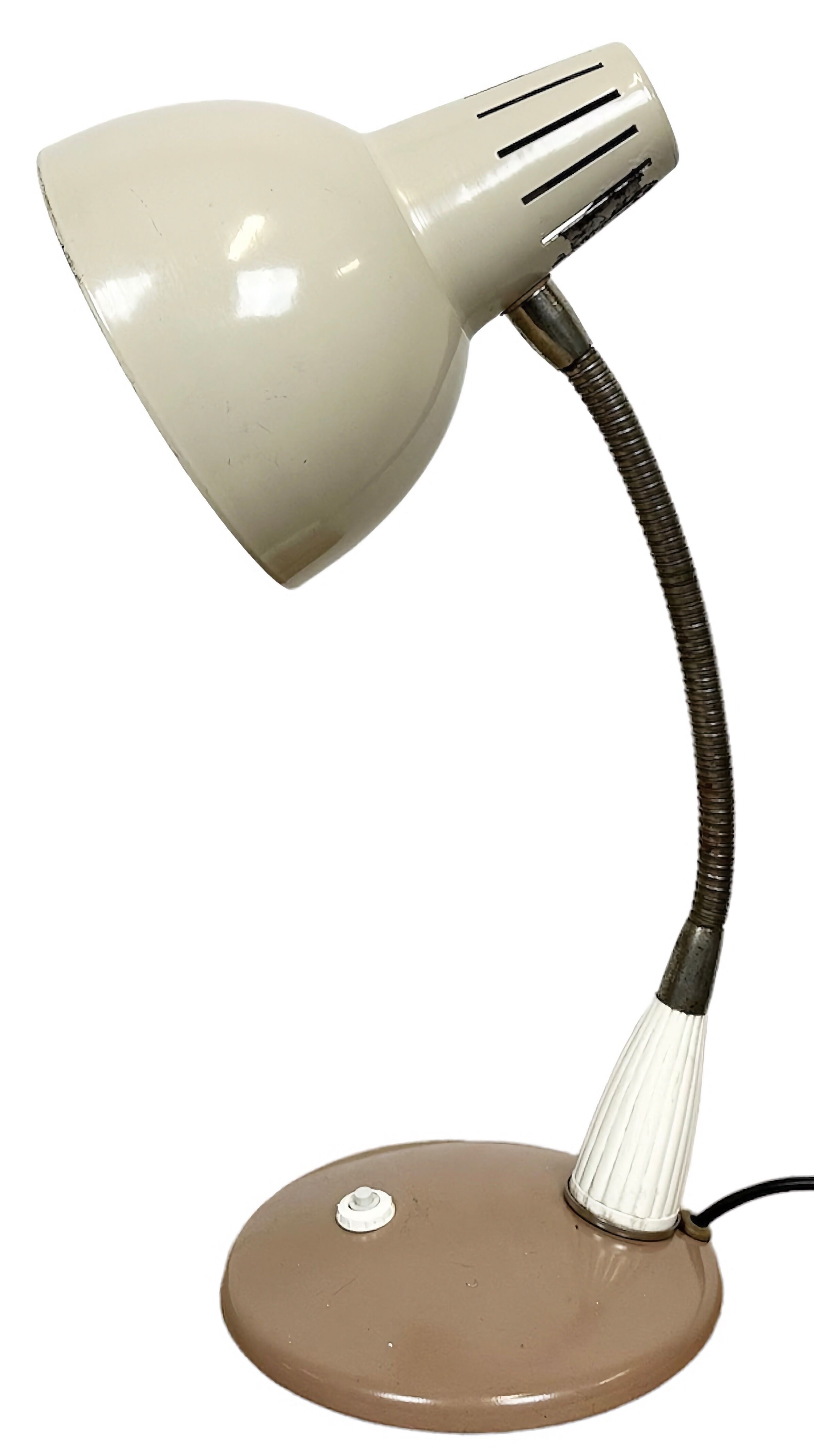 Industrial gooseneck table lamp, 1960s