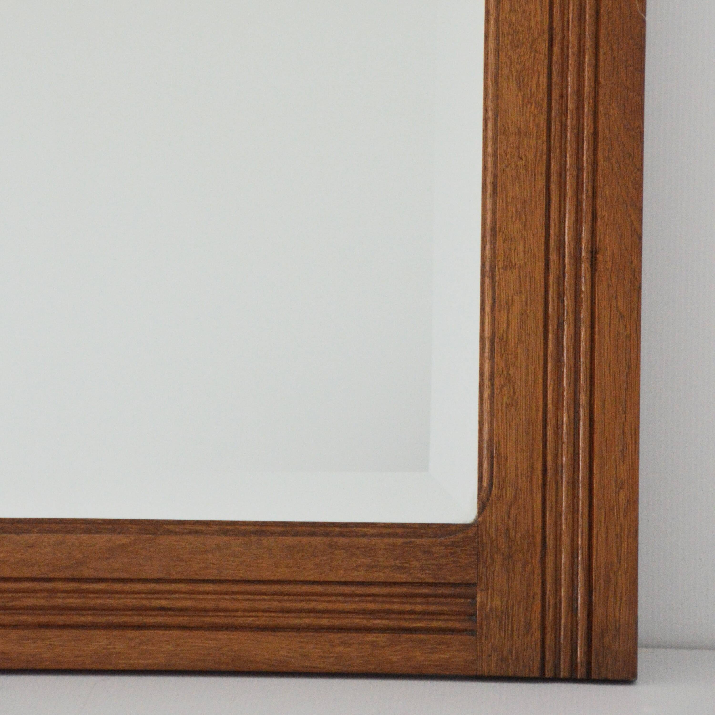 Grand miroir biseauté ancien vintage 1930