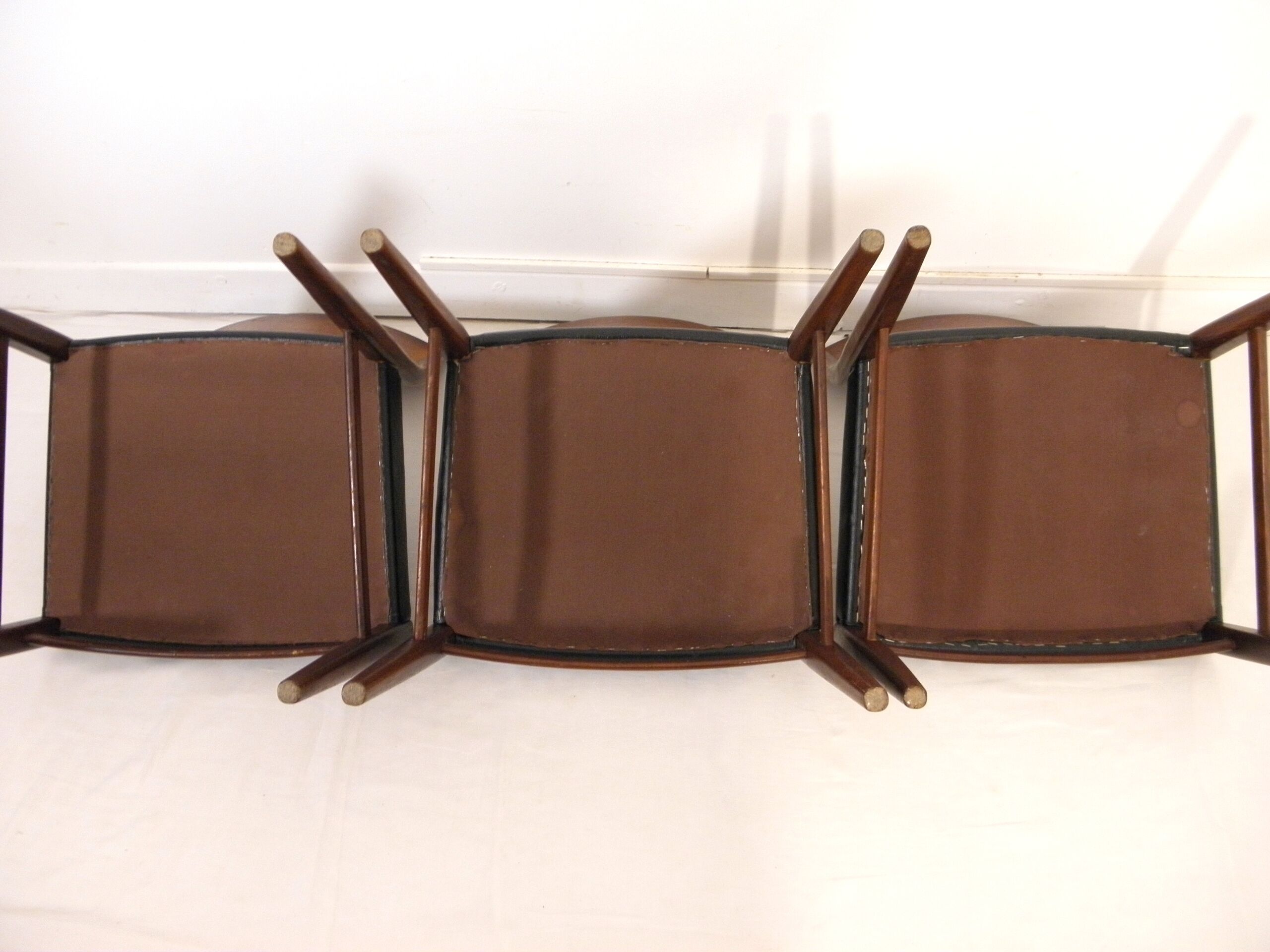 Lot of three Scandinavian teak chairs