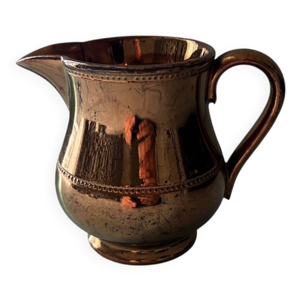 Crémier en porcelaine mordorée