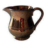 Crémier en porcelaine mordorée 