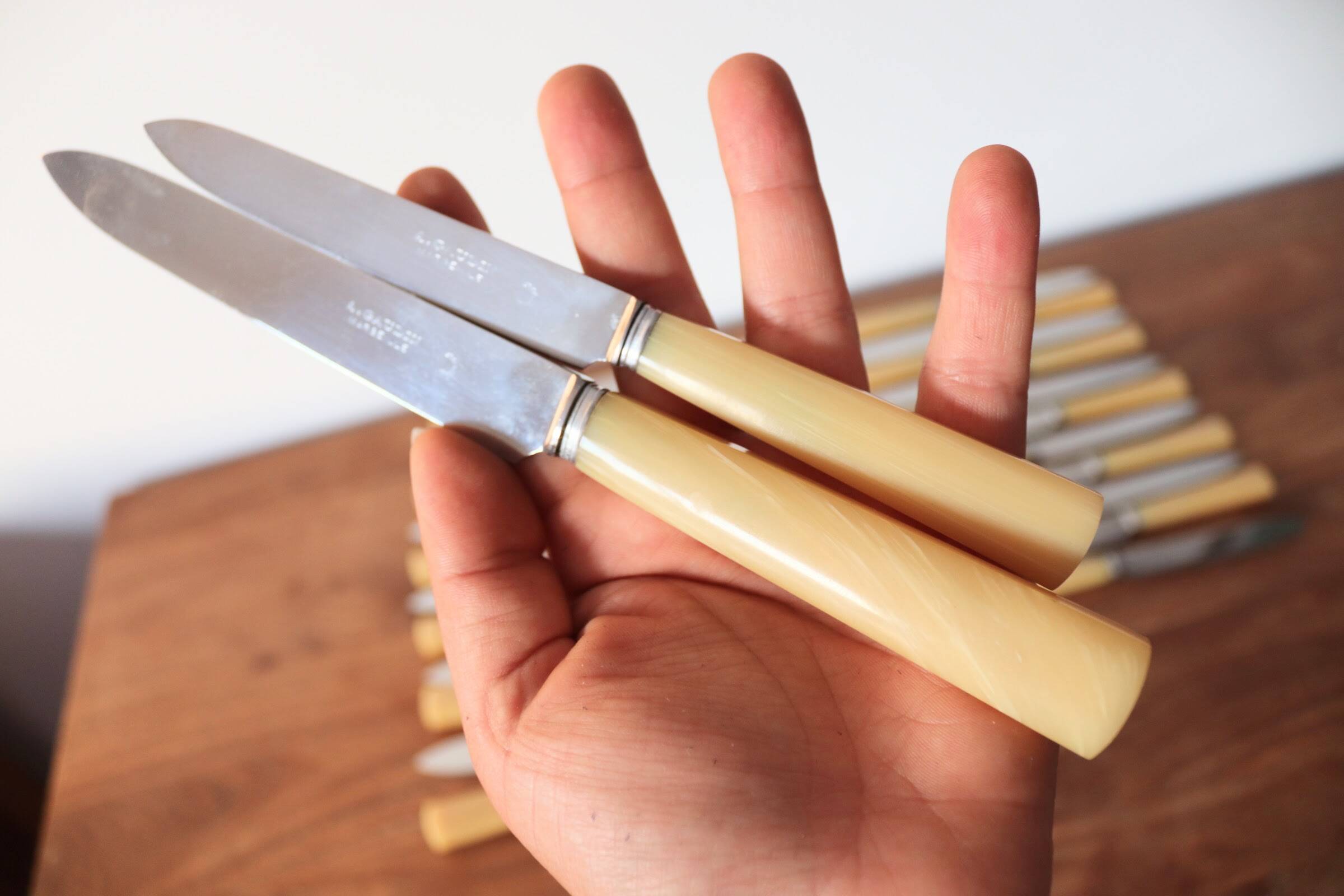 Box of 24 A. Gaudin Marseille knives