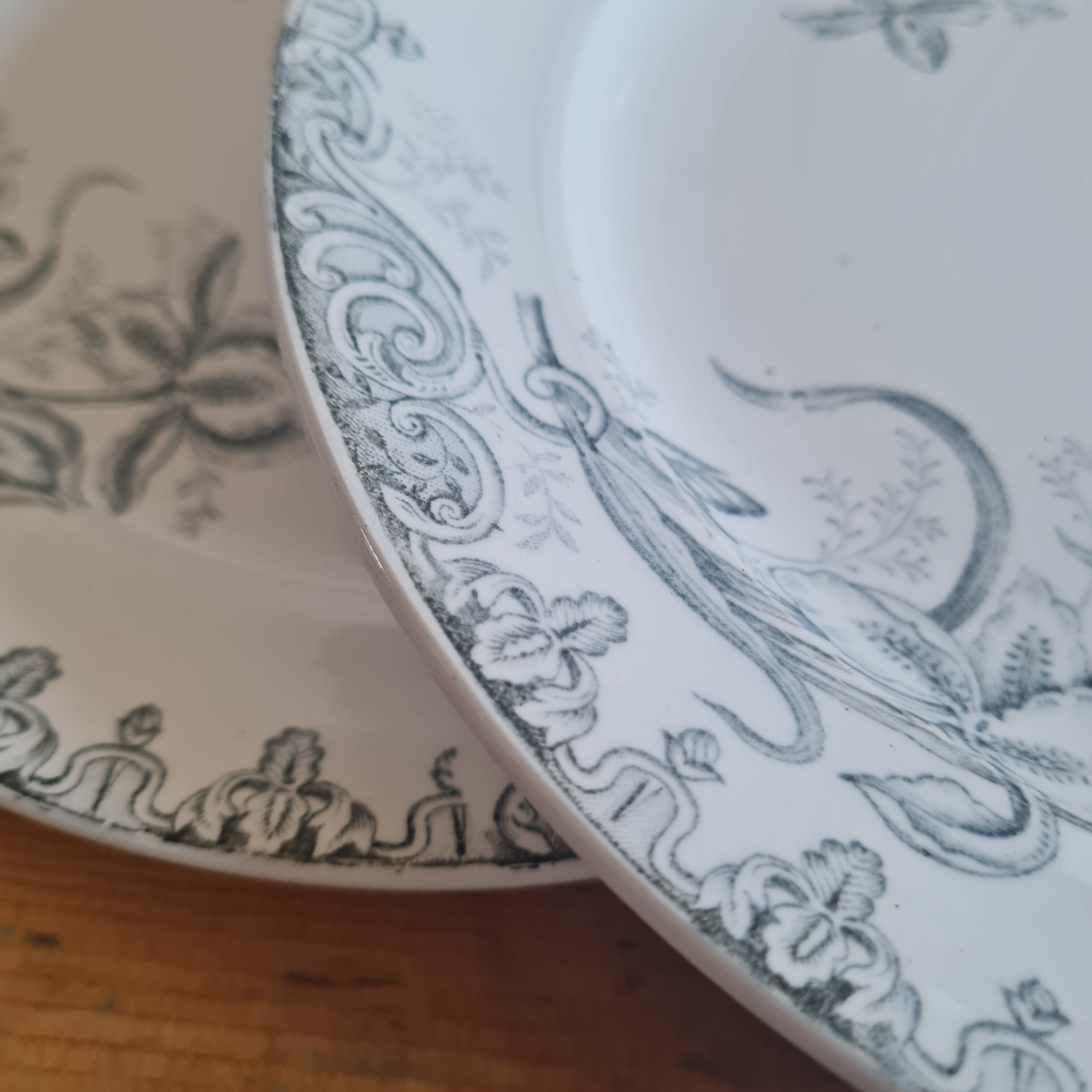 Set of 10 plates in iron earth