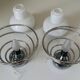 Pair of space age wall lights by Delmas from the 70s