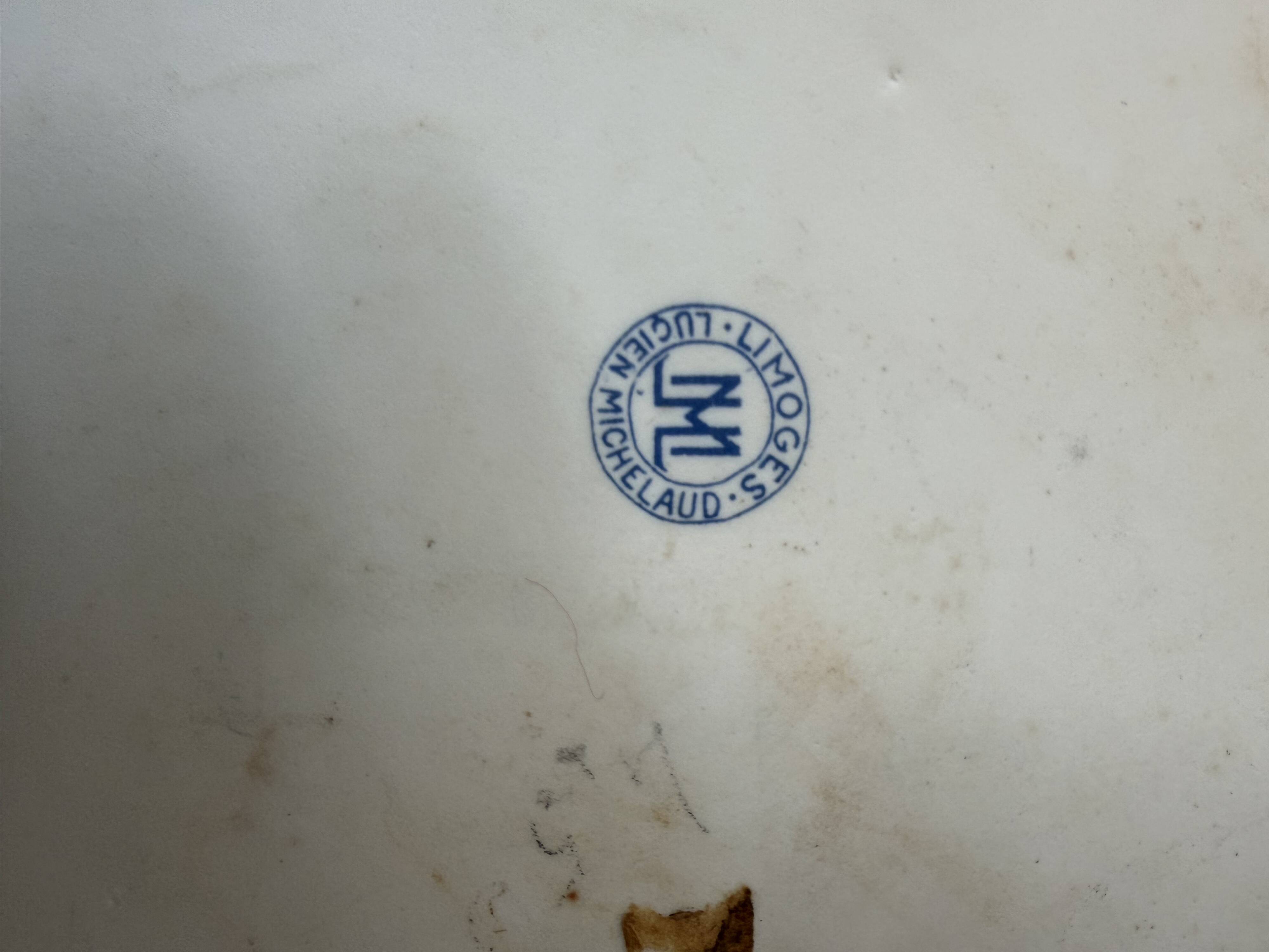 Limoges porcelain pie dish