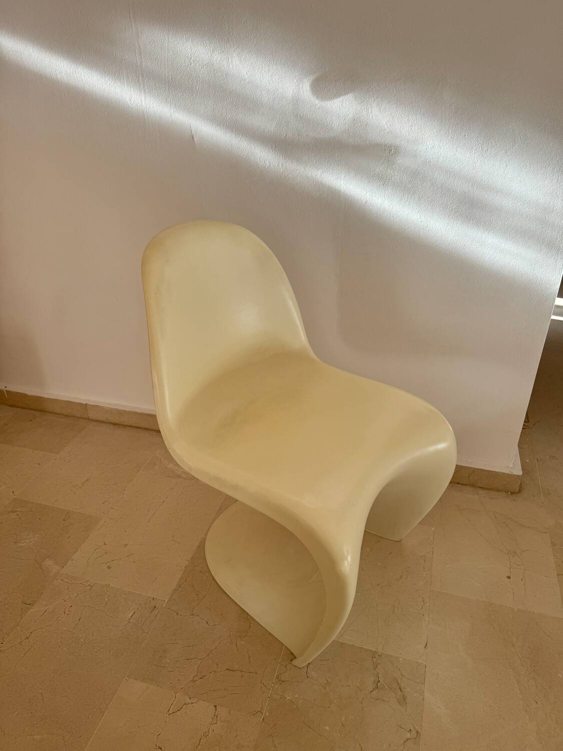 Panton style plastic designer chair