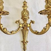 2 anciennes appliques bronze style Louis XVI