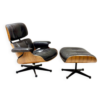 Eames armchair and ottoman, Hermann Miller edition