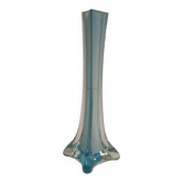 Soliflore en verre bleu