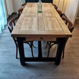 Solid oak farmhouse table