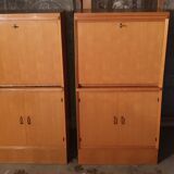 Secretary with vintage flap lamp casserole