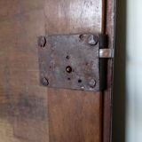 Old wooden door with lock