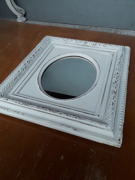 Mirror Napoleon III shabby chic 55x48 cm