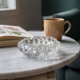 Large catch-all / Sun-shaped ashtray in pressed glass