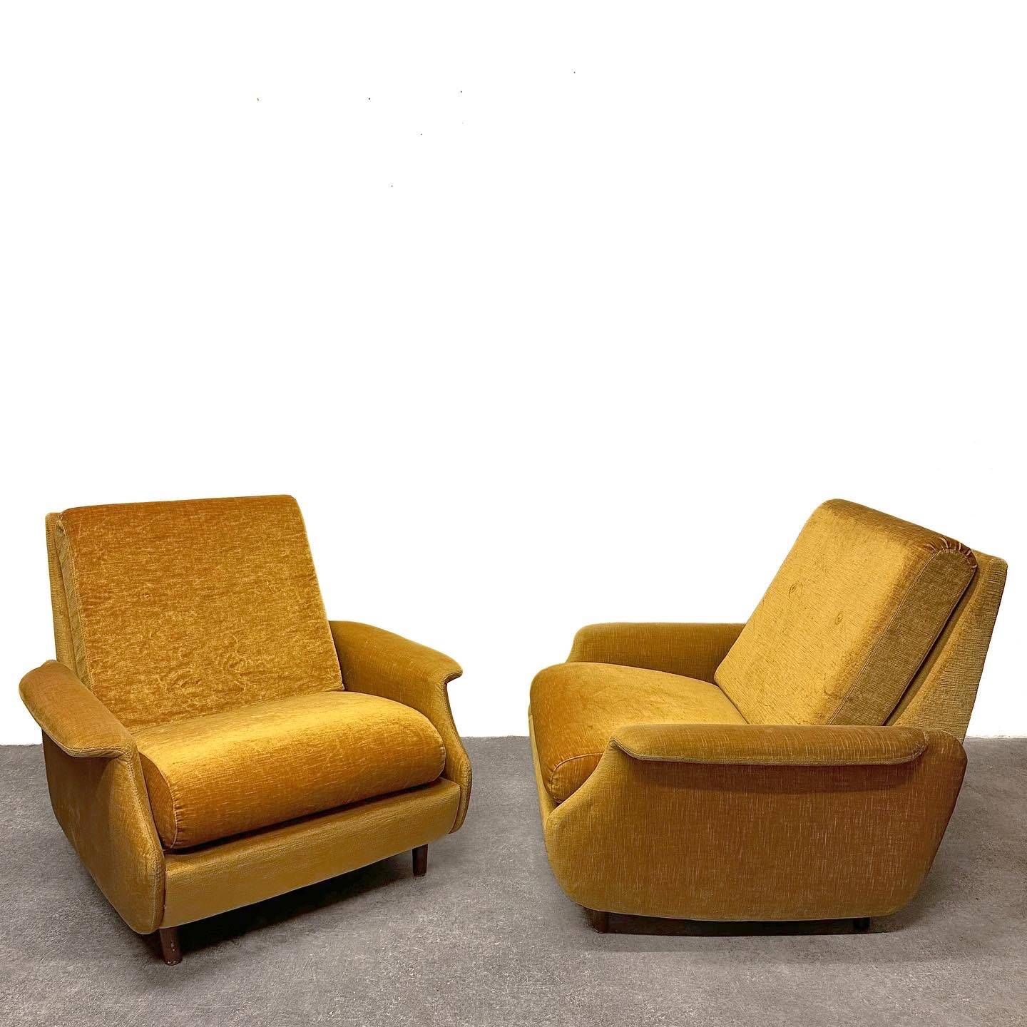Pair of “Concordia” armchairs by Zol, France, 1960