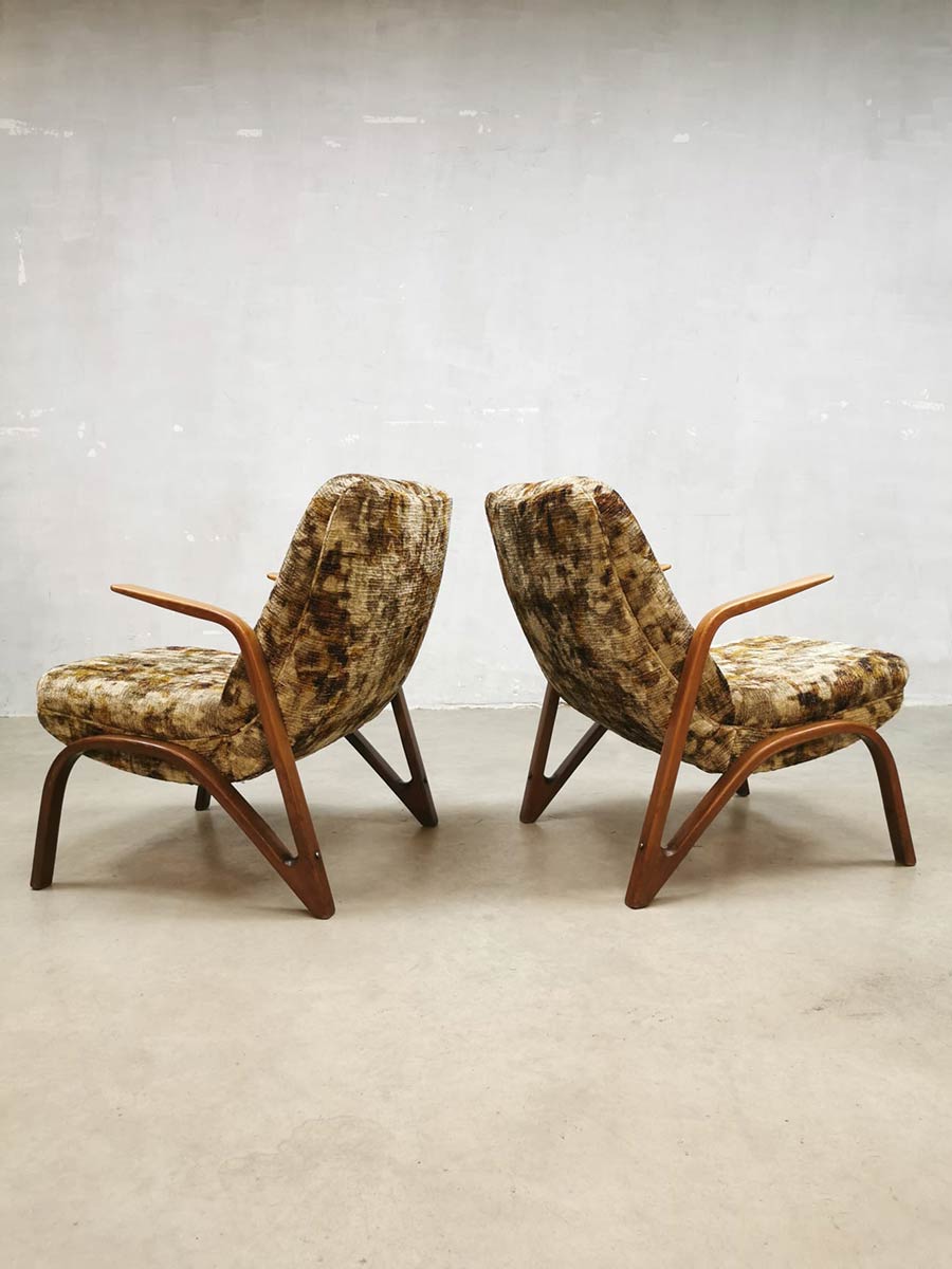 Midcentury modern arm chairs ‘hairpin legs’