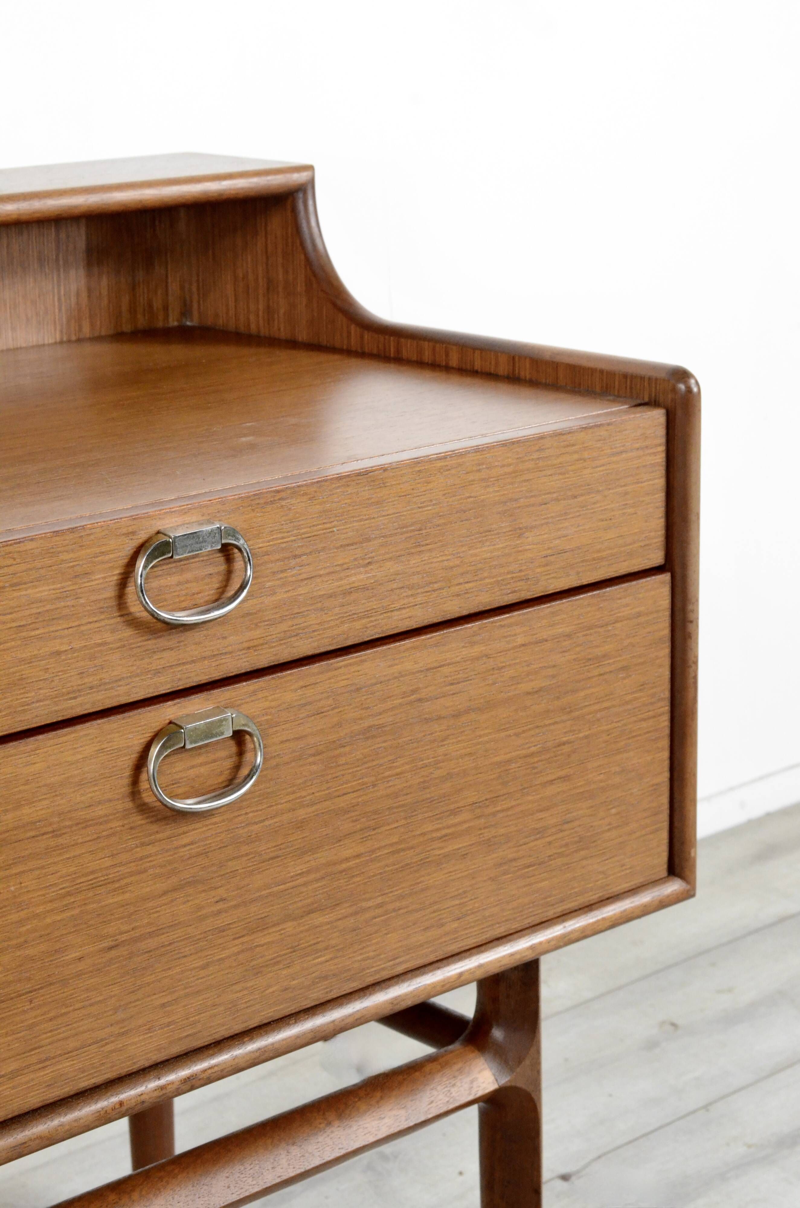 Midcentury Meredew Sideboard / Chest Of Drawers In Walnut. Vintage Modern / Retro / Scandinavian / D