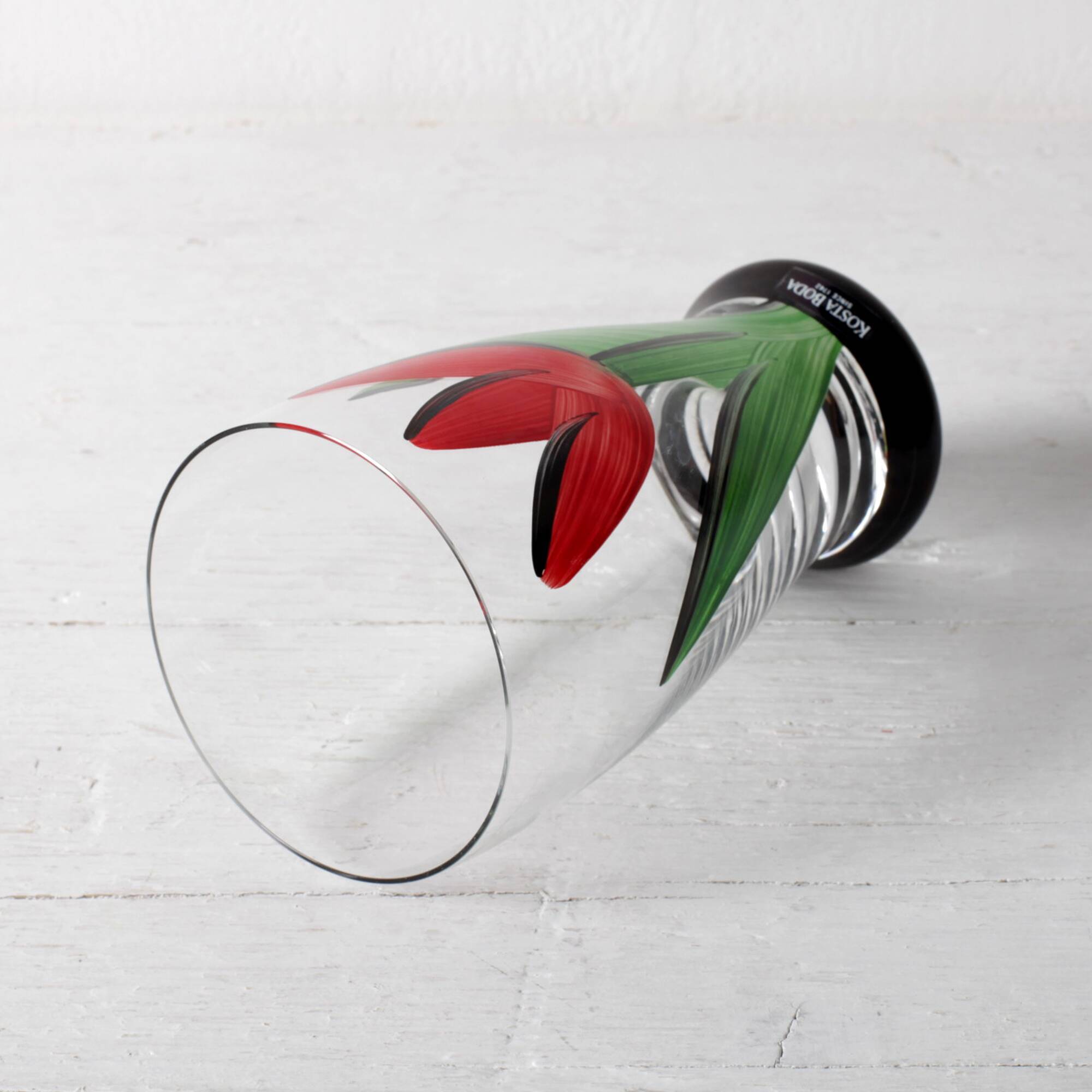 Set of 2 Tulip Crystal Glasses Boda by Ulrica Hydman Vallien / Sweden / 199