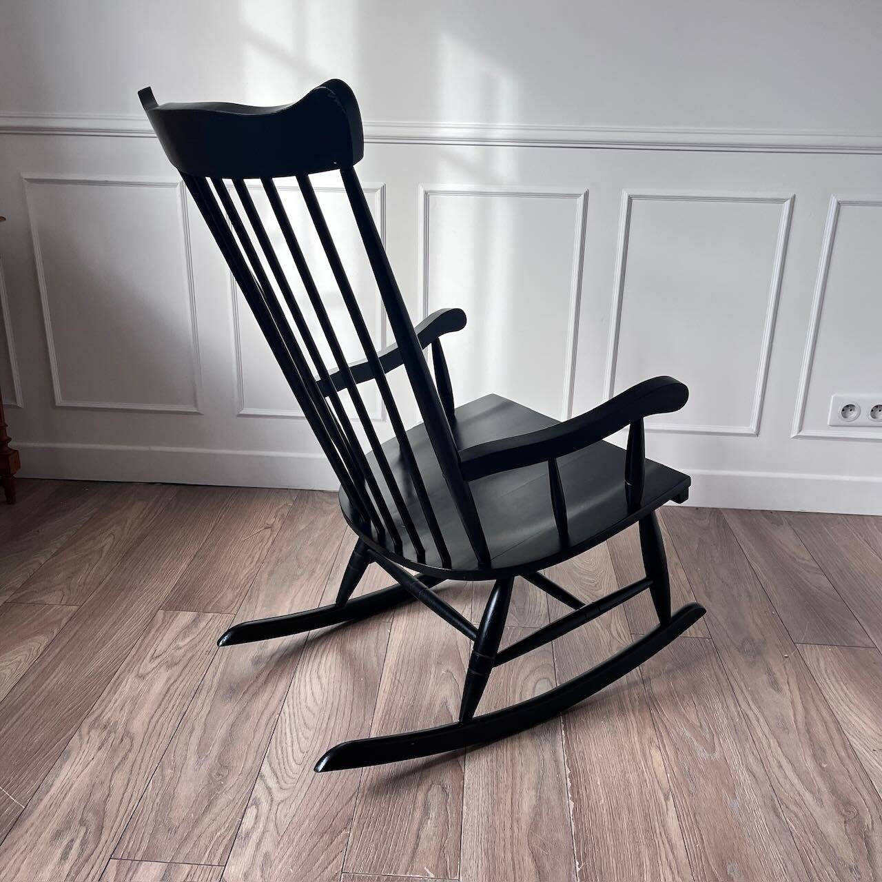 Rocking chair noir