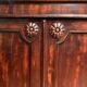 19th Century Italian Empire Mahogany Commode 2-Doors Cabinet