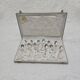 Silver-plated metal cutlery set of 12 teaspoons