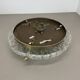 Large 40cm Murano Ice Glass Flushmount Wall Light by Hillebrand Leuchten, 1