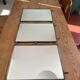 Metal triptych mirror from the 1950s