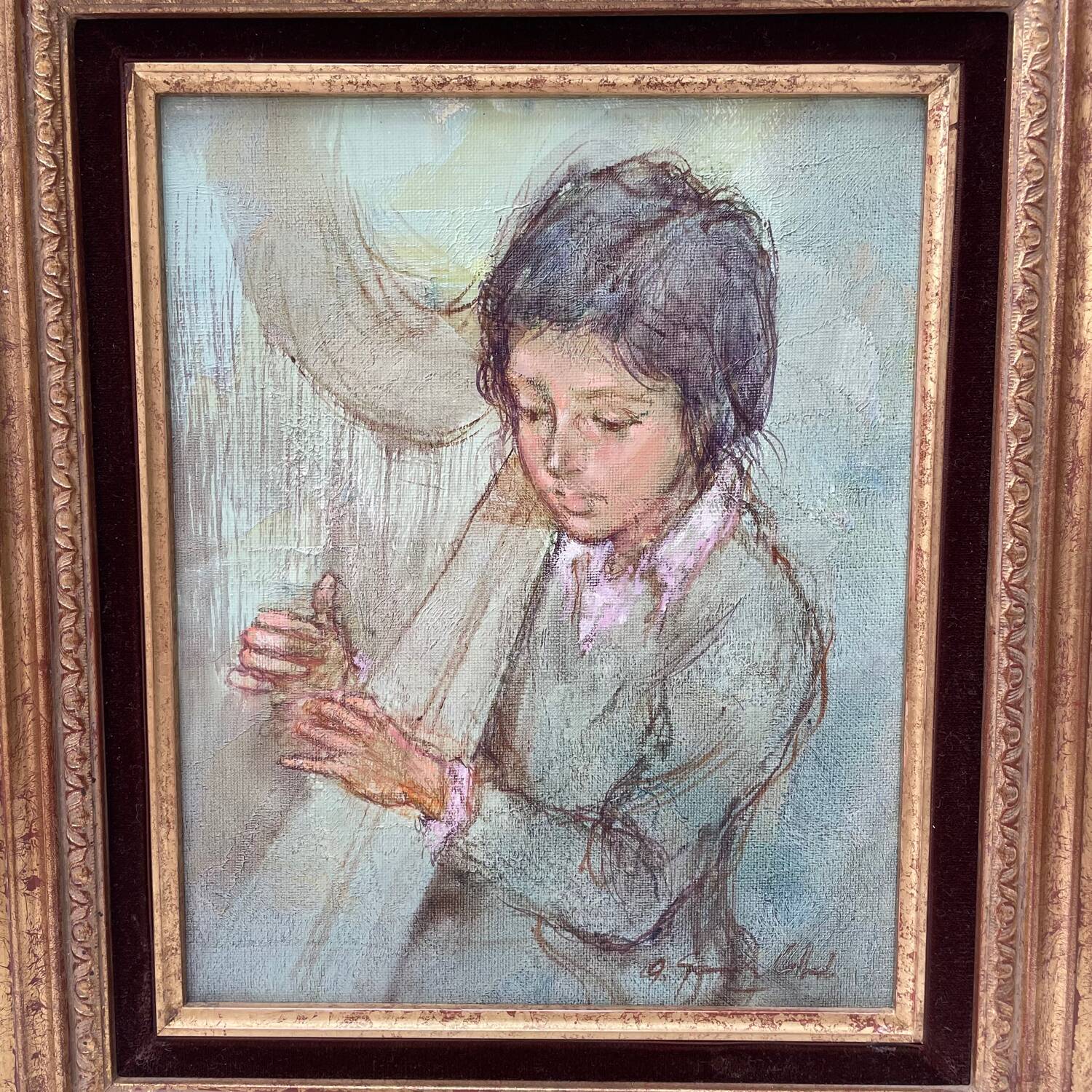 Painting on canvas Collado Antonio Gonzalez