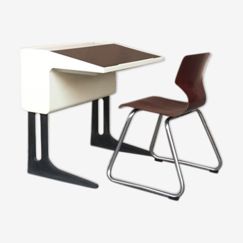 Bureau et chaise vintage Flototto, Luigi Golani, Elmar Flöttotto, 1970