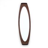 Mirror with curved wooden frame, 1960s