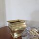 Vintage brass planter