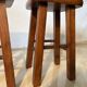 Pair of solid wood stools – vintage rustic style