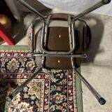 Set of 2 vintage skai chairs 60's/70's