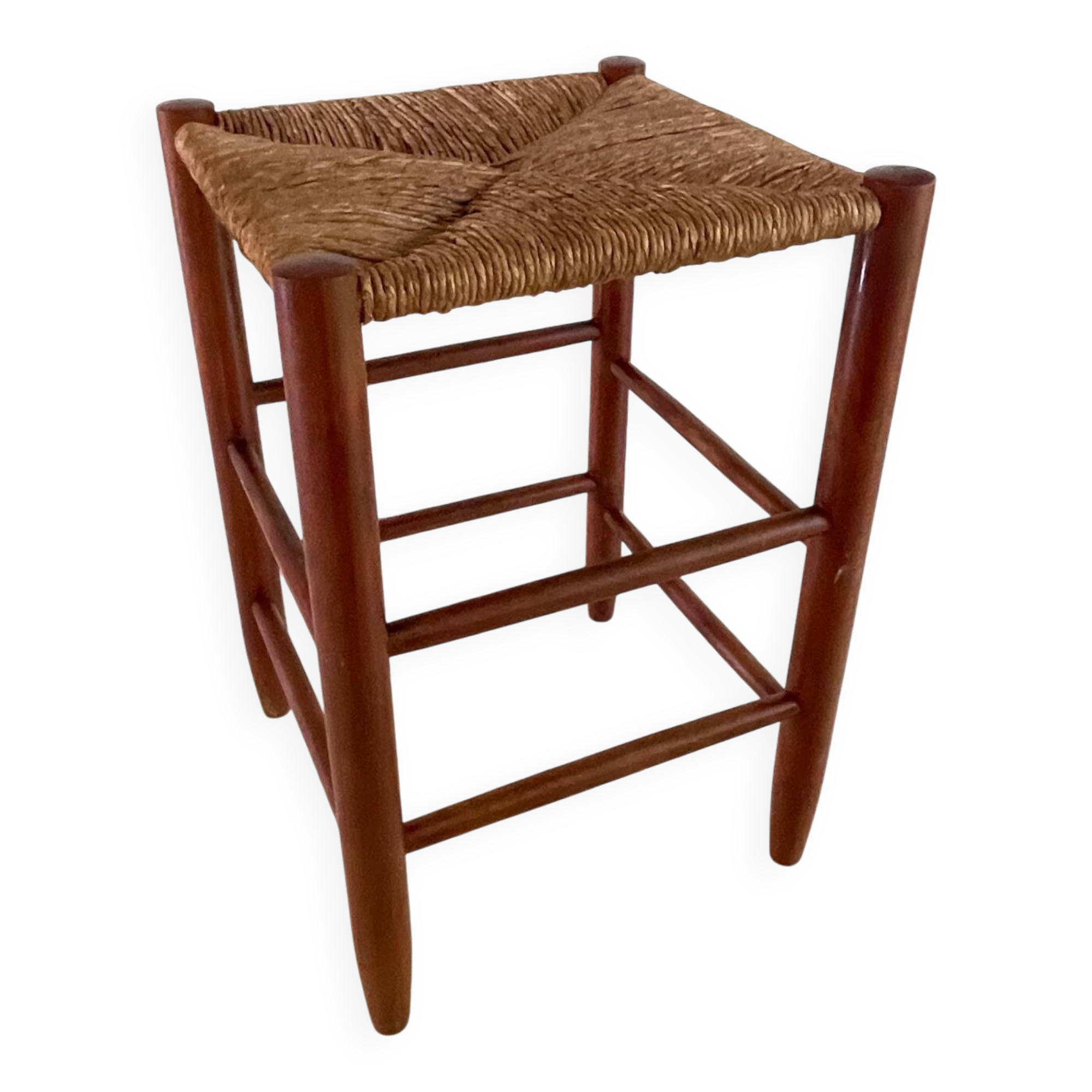 VINTAGE Straw Stool
