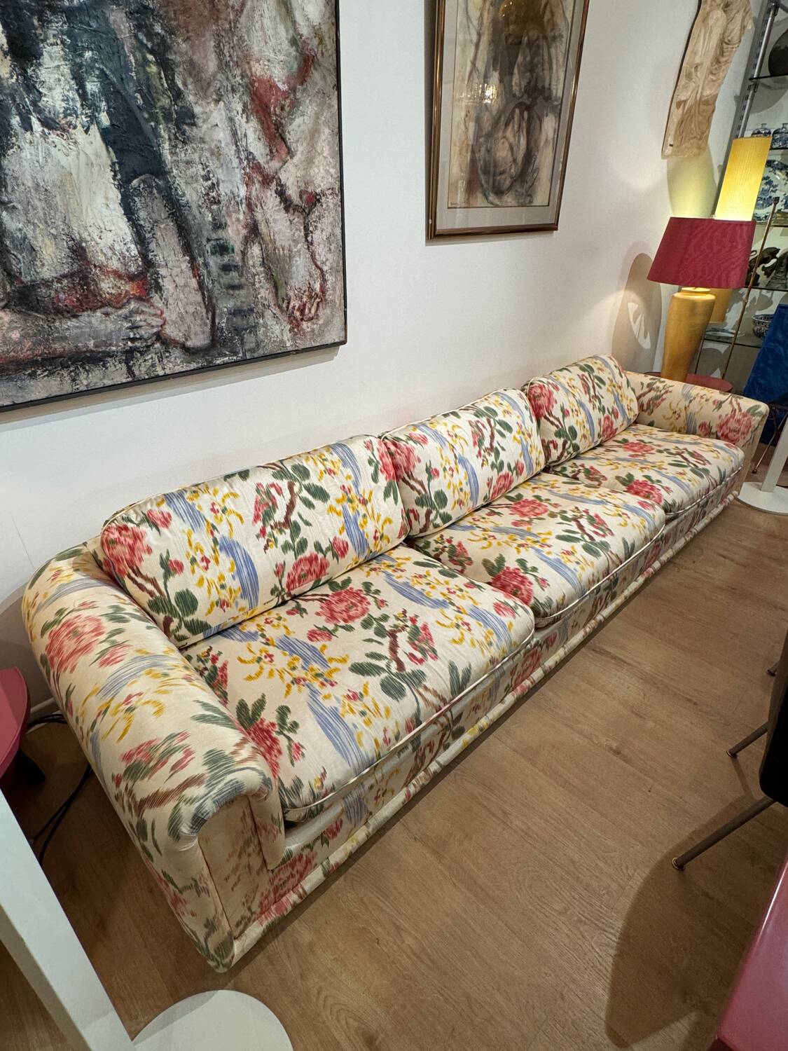 Vintage fabric sofa by Maison Pierre Frey