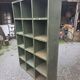 Meuble de métier à casier d'atelier en fer des années 50